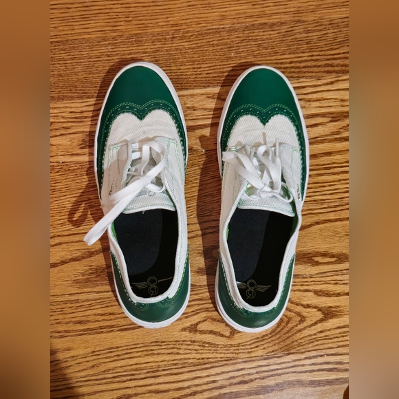 Creative Recreation White and Green Brogue Sneakers Size 11.5 - Picture 5 of 5
